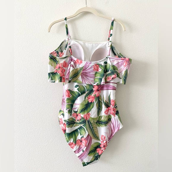 Kona Sol One Piece Off the Shoulder Swim Suit Size L - Picture 3 of 5